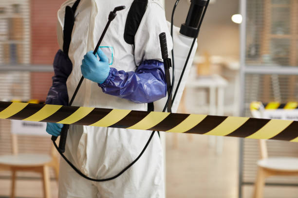 Professional Biohazard Cleanup technician working in Young Harris, GA